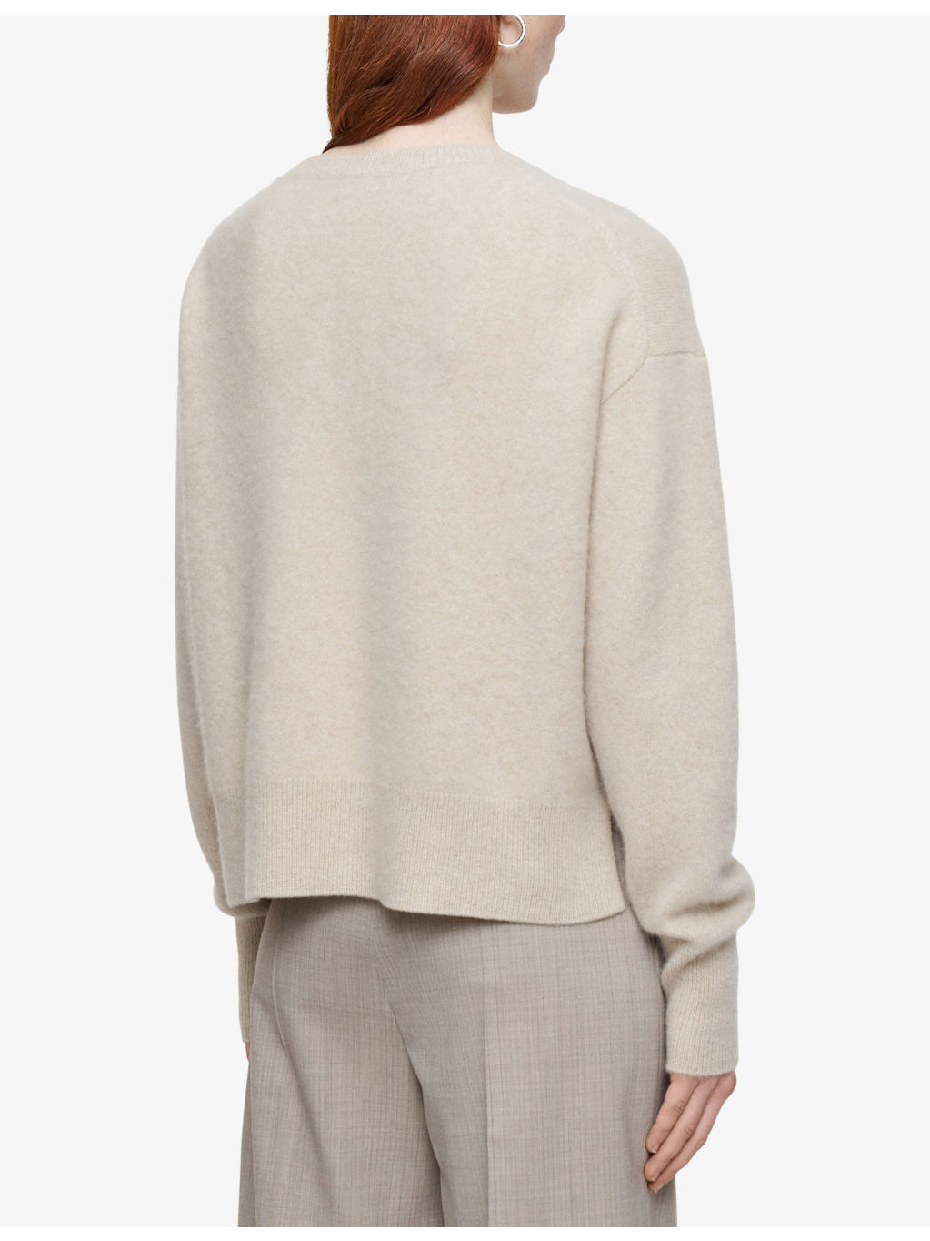 Brushed Round-Neck Stretch-Cashmere Jumper - 4
