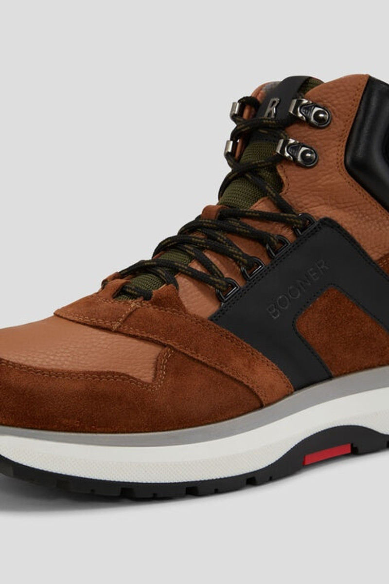 Trondheim low boots with spikes in Brown/Black 4