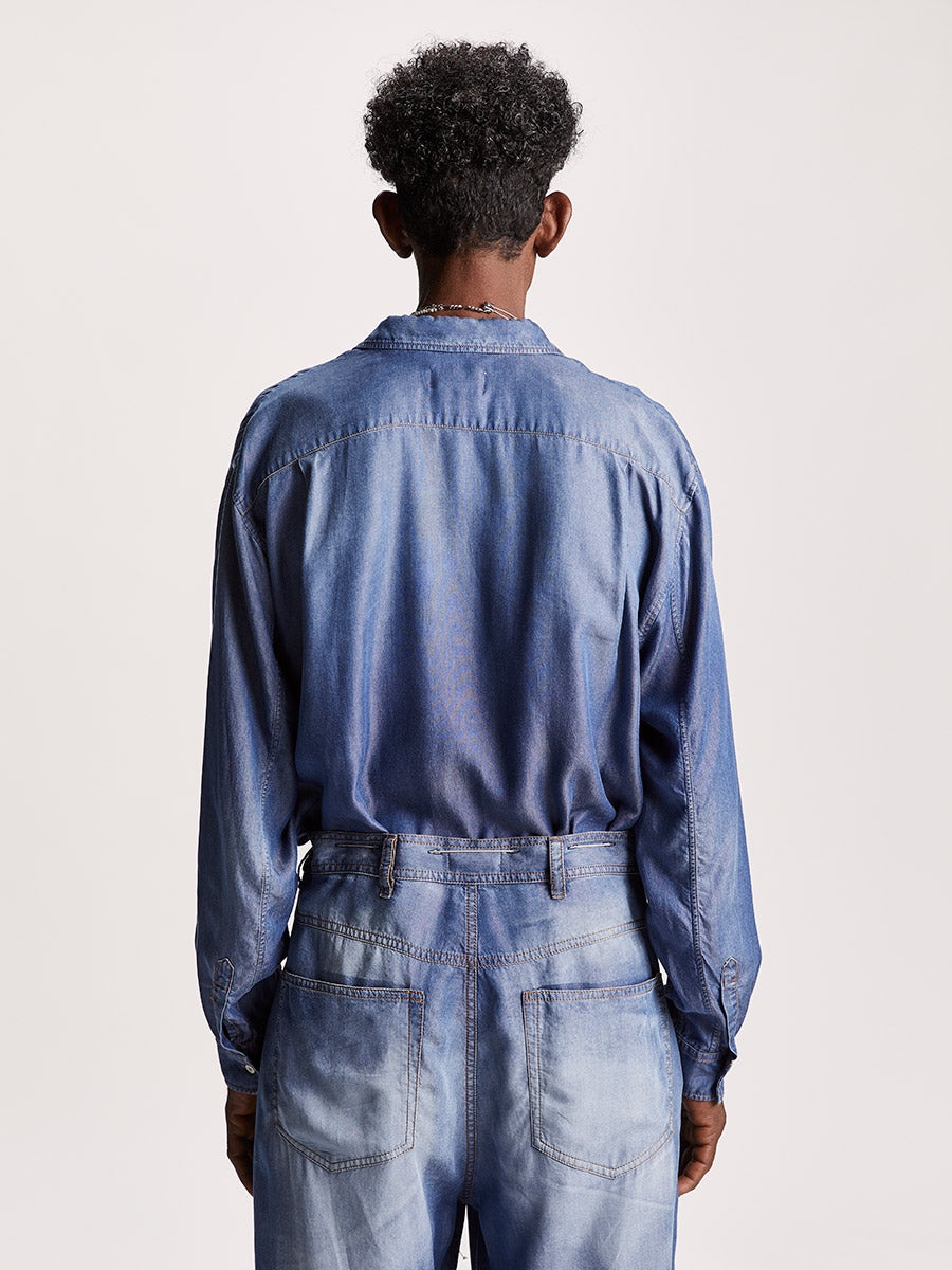 Officina Pijama Shirt Indigo - 4