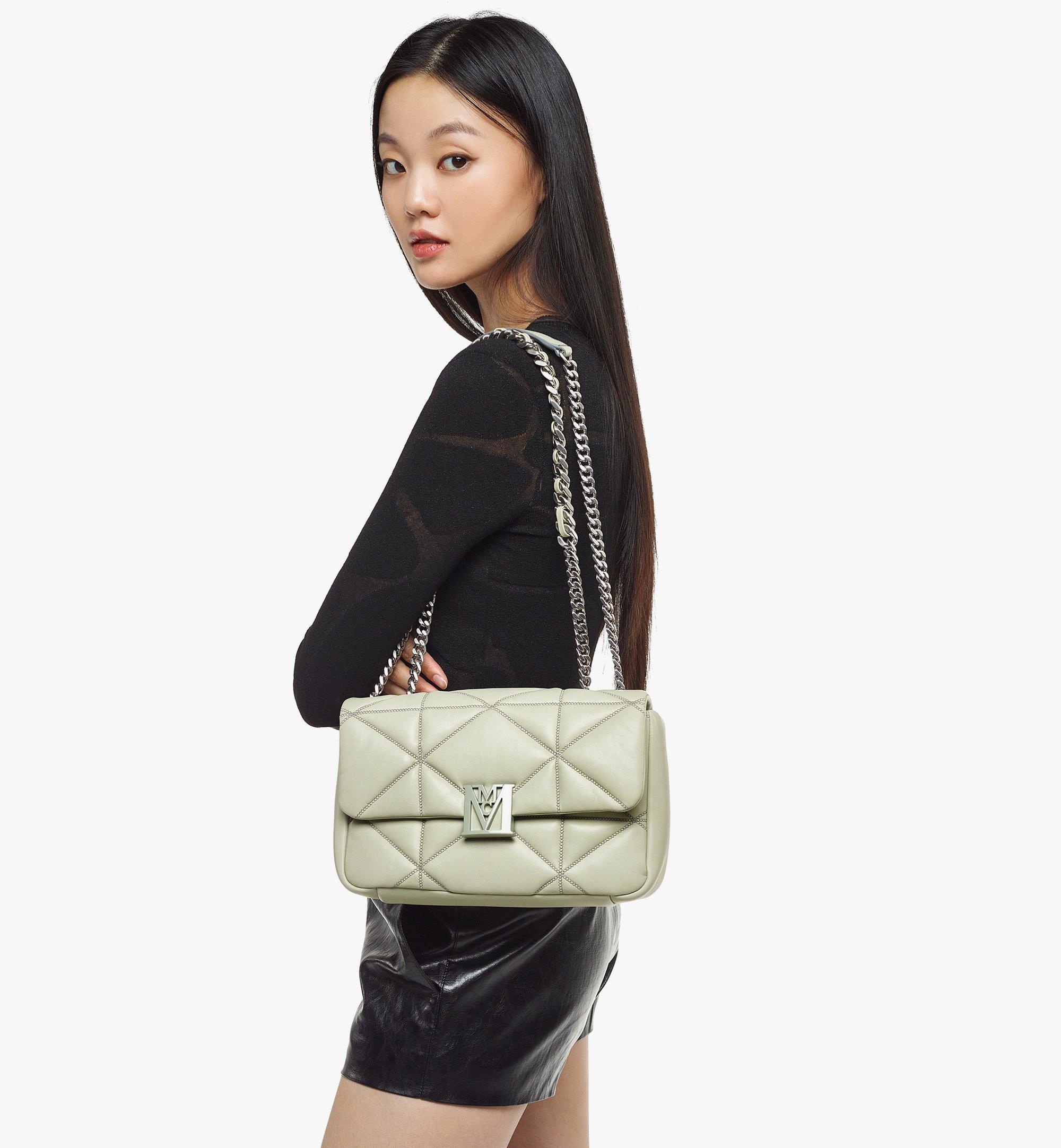 Travia Shoulder Bag in Cloud Quilted Leather - 2