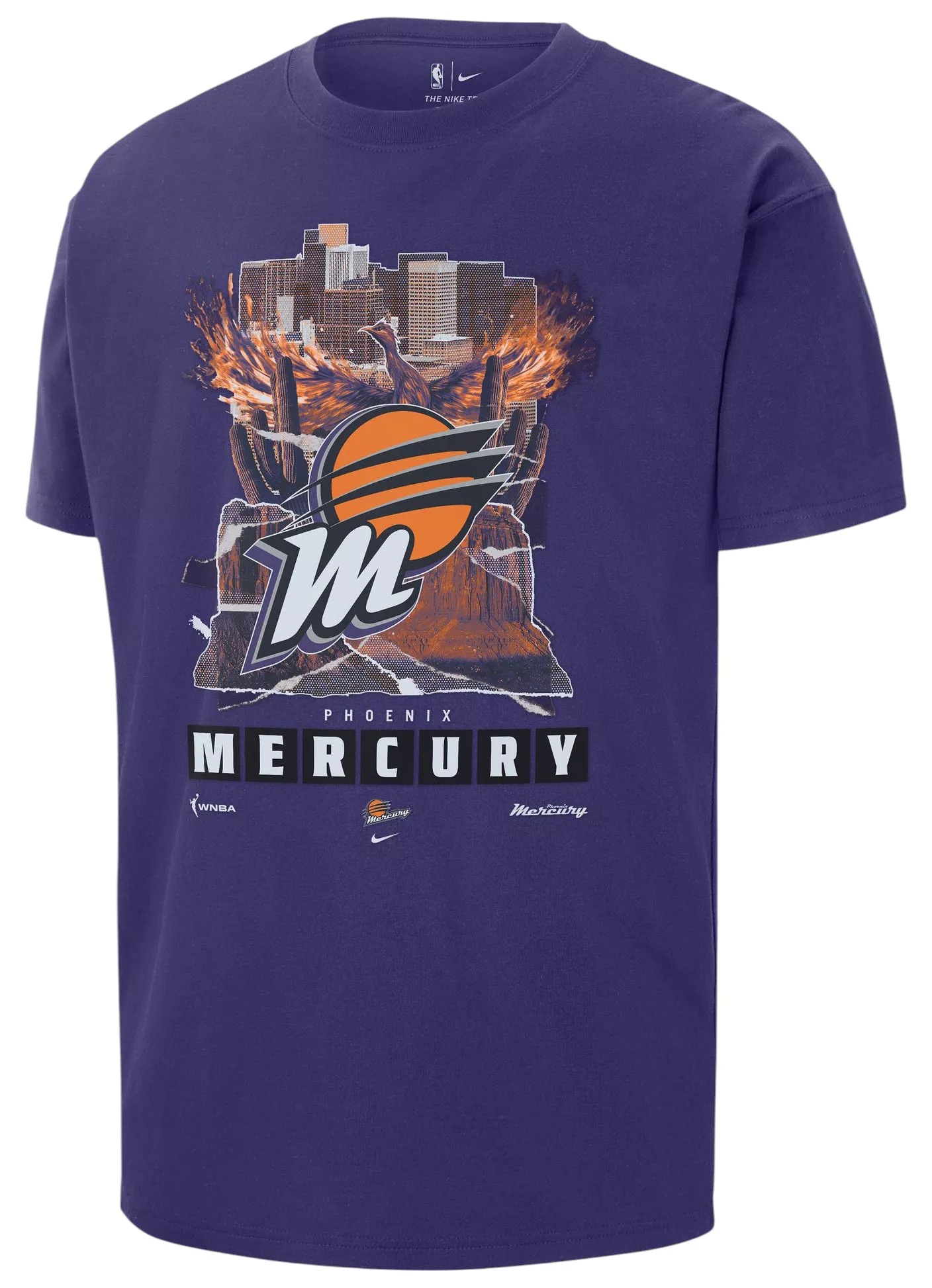 Nike Men's Phoenix Mercury Purple City T-Shirt - 1