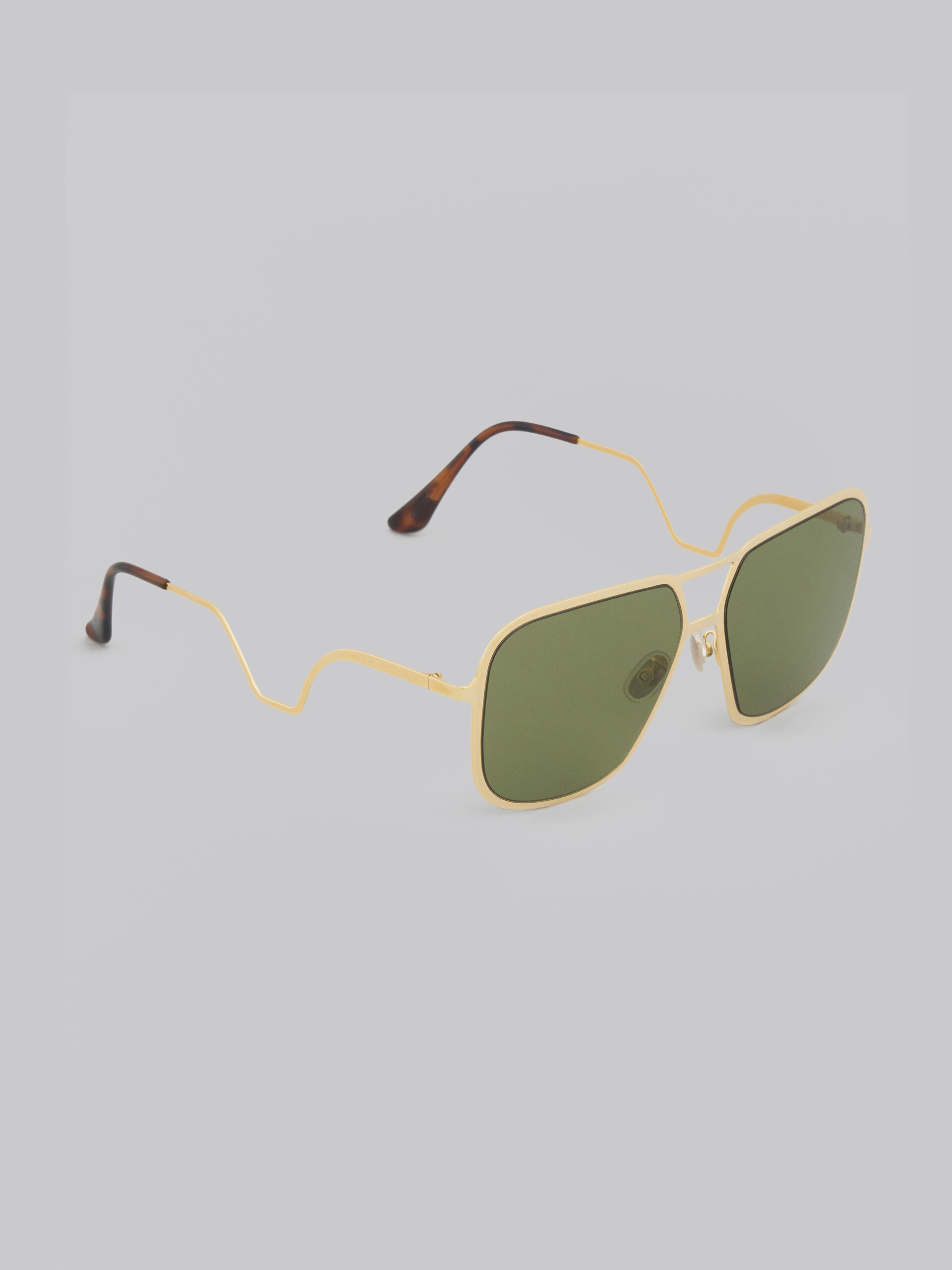 GREEN HA LONG BAY METAL SUNGLASSES - 2