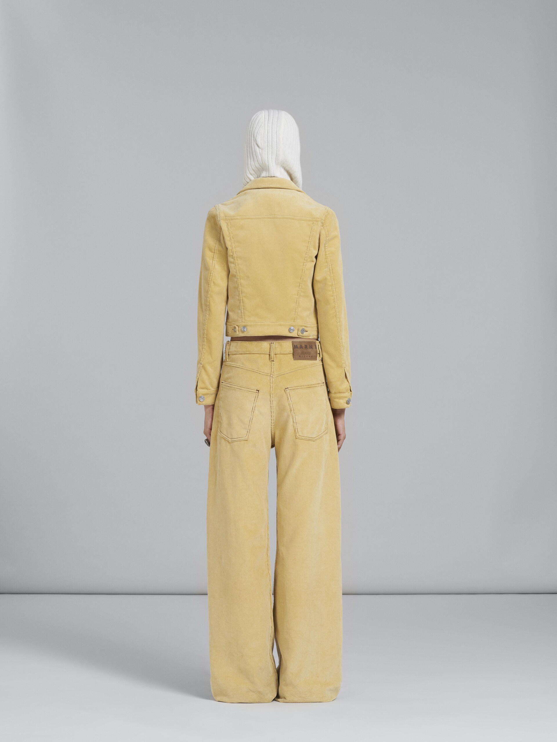 LIGHT YELLOW CORDUROY JACKET - 3