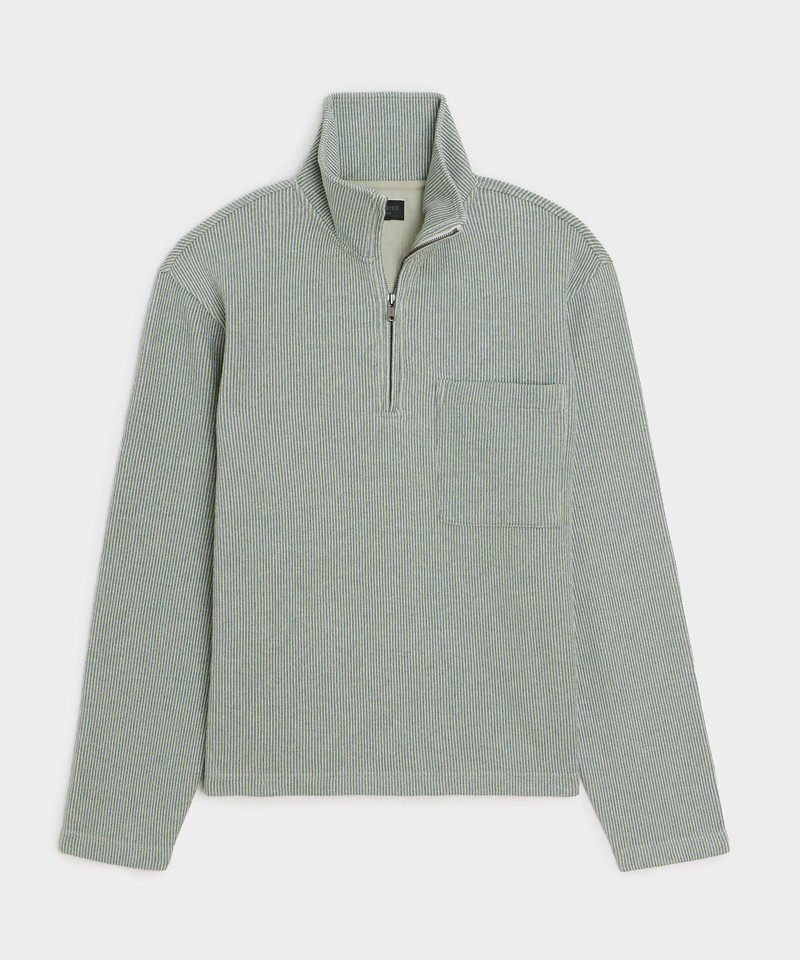 Striped Quarter-Zip Polo 1