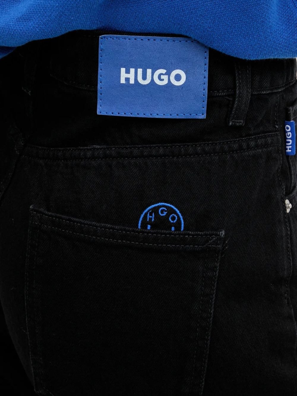logo-plaque wide-leg jeans - 4
