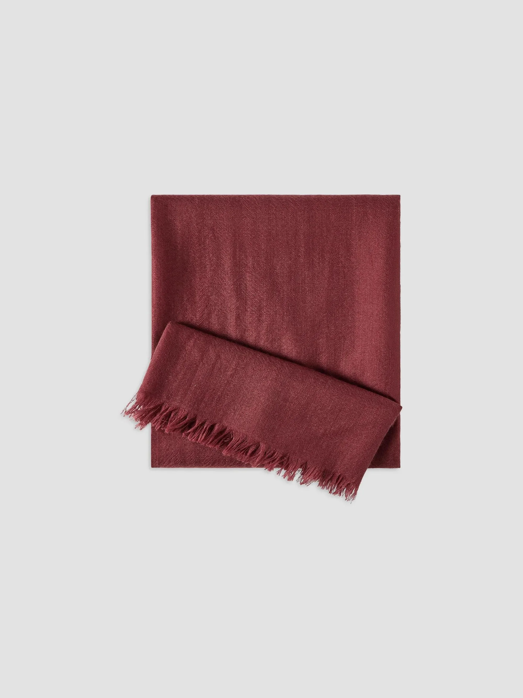 Women's Cashmere and Silk Scarf - Red - 1