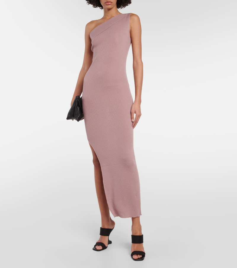 Rick Owens one-shoulder asymmetric maxi dress outlook