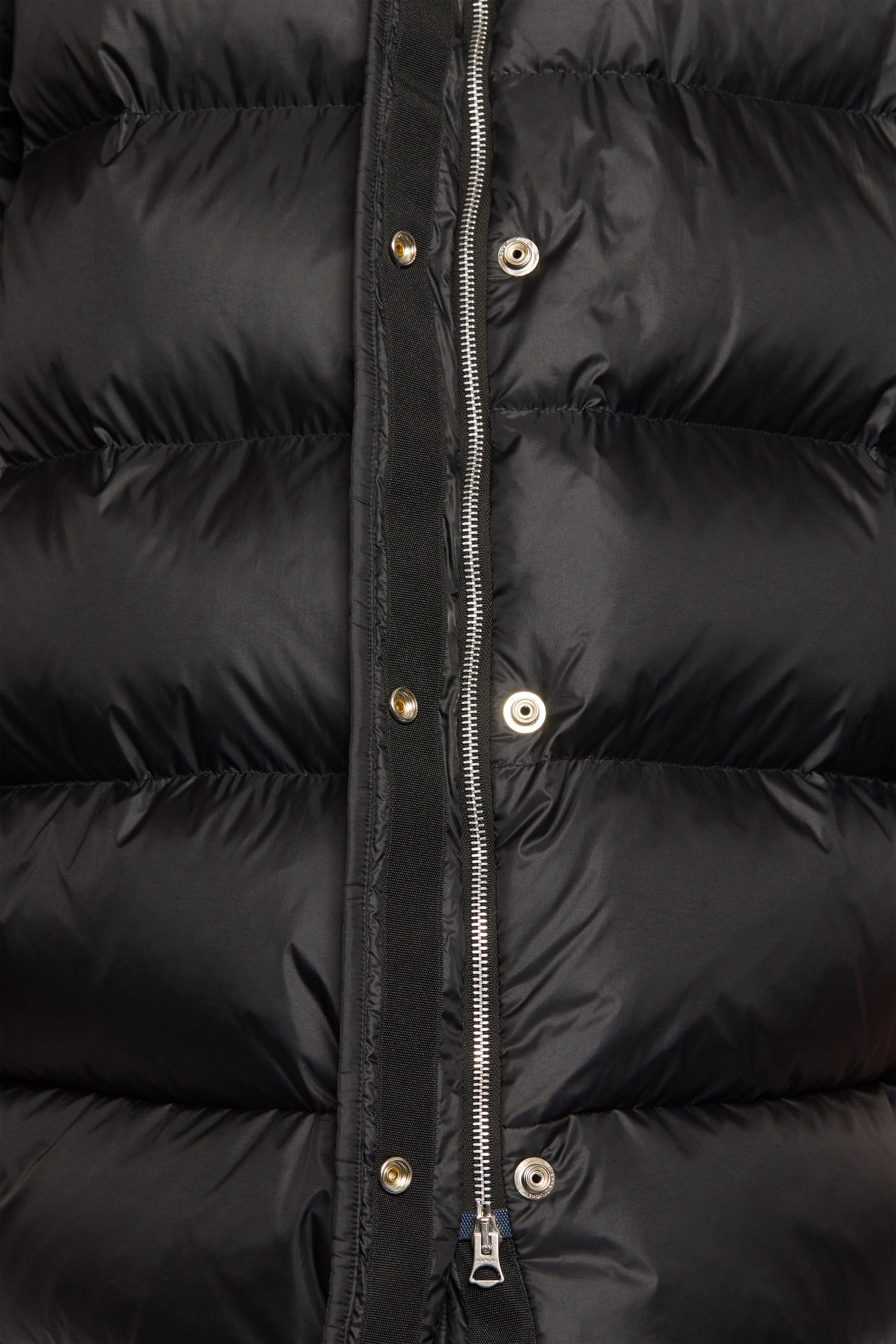 Belted puffer coat black - 6