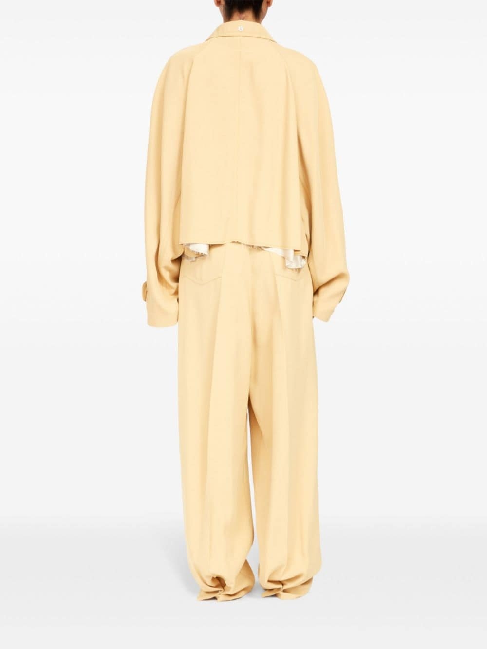 logo-patch oversized jacket - 4