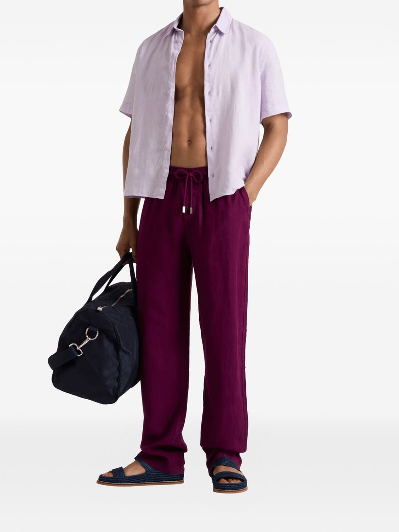 Vilebrequin drawstring comfort linen trousers outlook
