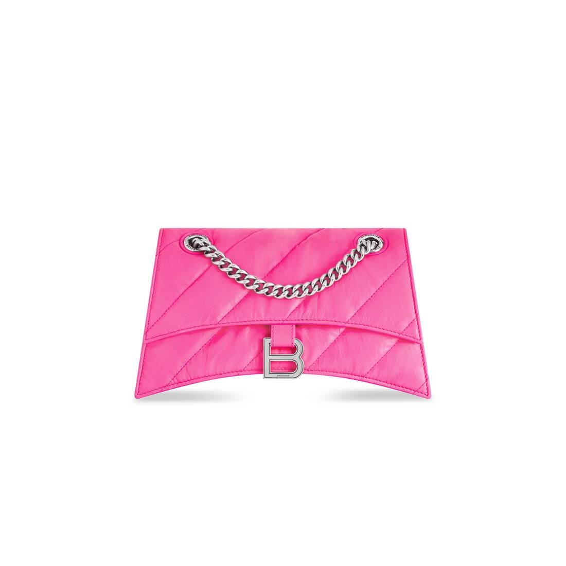 BALENCIAGA Women's Crush Small Chain Bag Quilted in Fluo