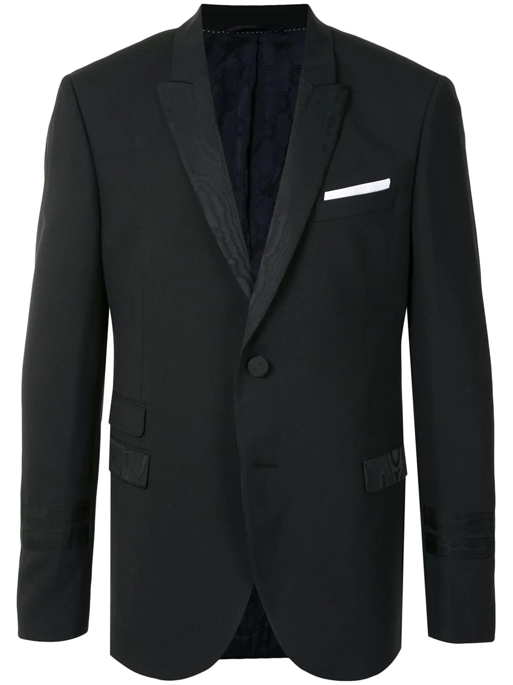 slim-fit tuxedo jacket - 1