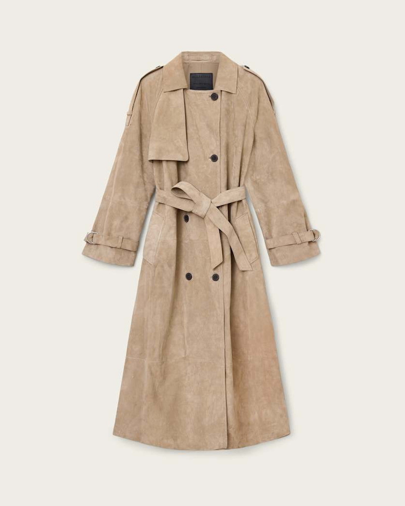 REED SUEDE TRENCH COAT - 1