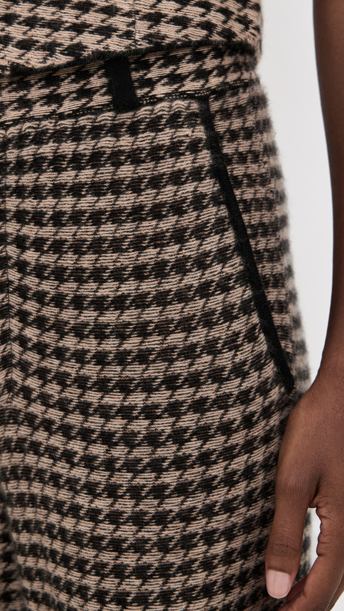 Cashmere Houndstooth Tailored Trousers - 5
