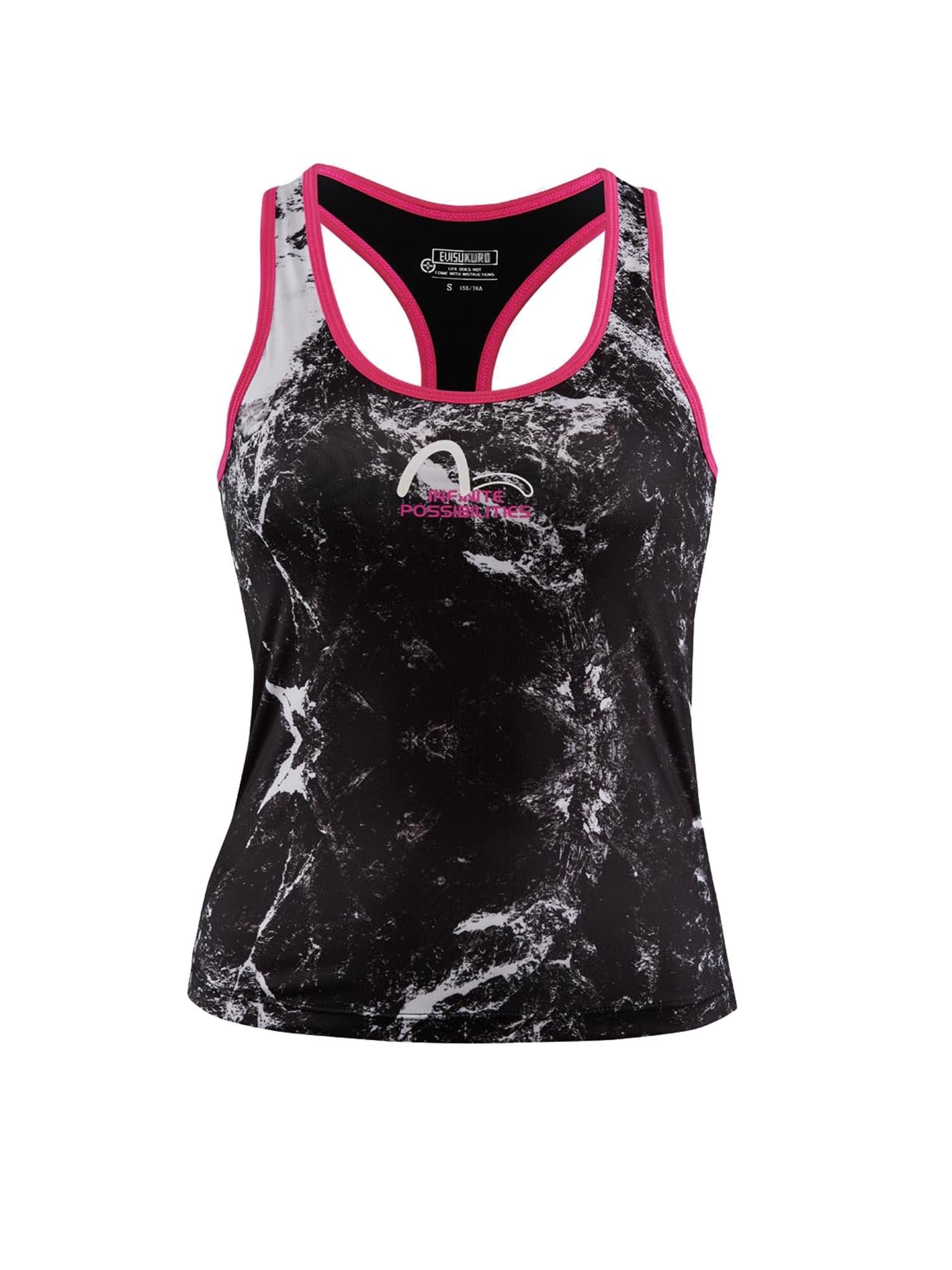 Allover Print Y-Back Stretch Tank - 14