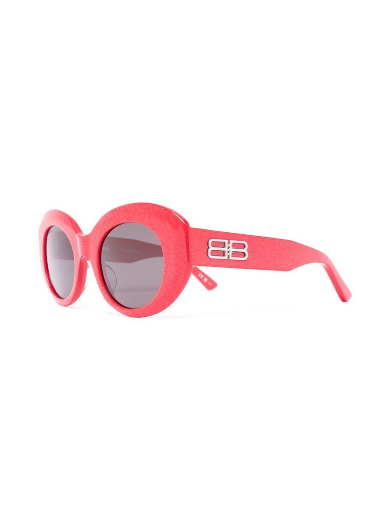 BALENCIAGA oversized round-frame sunglasses outlook