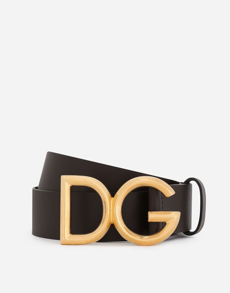 Lux leather belt with DG logo - 1
