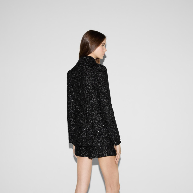 Sequined lamé tweed jacket 4