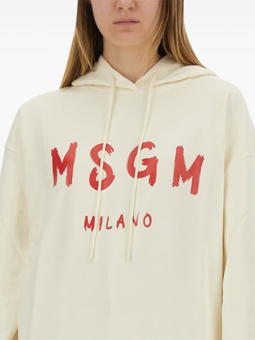 logo-print hoodie - 3