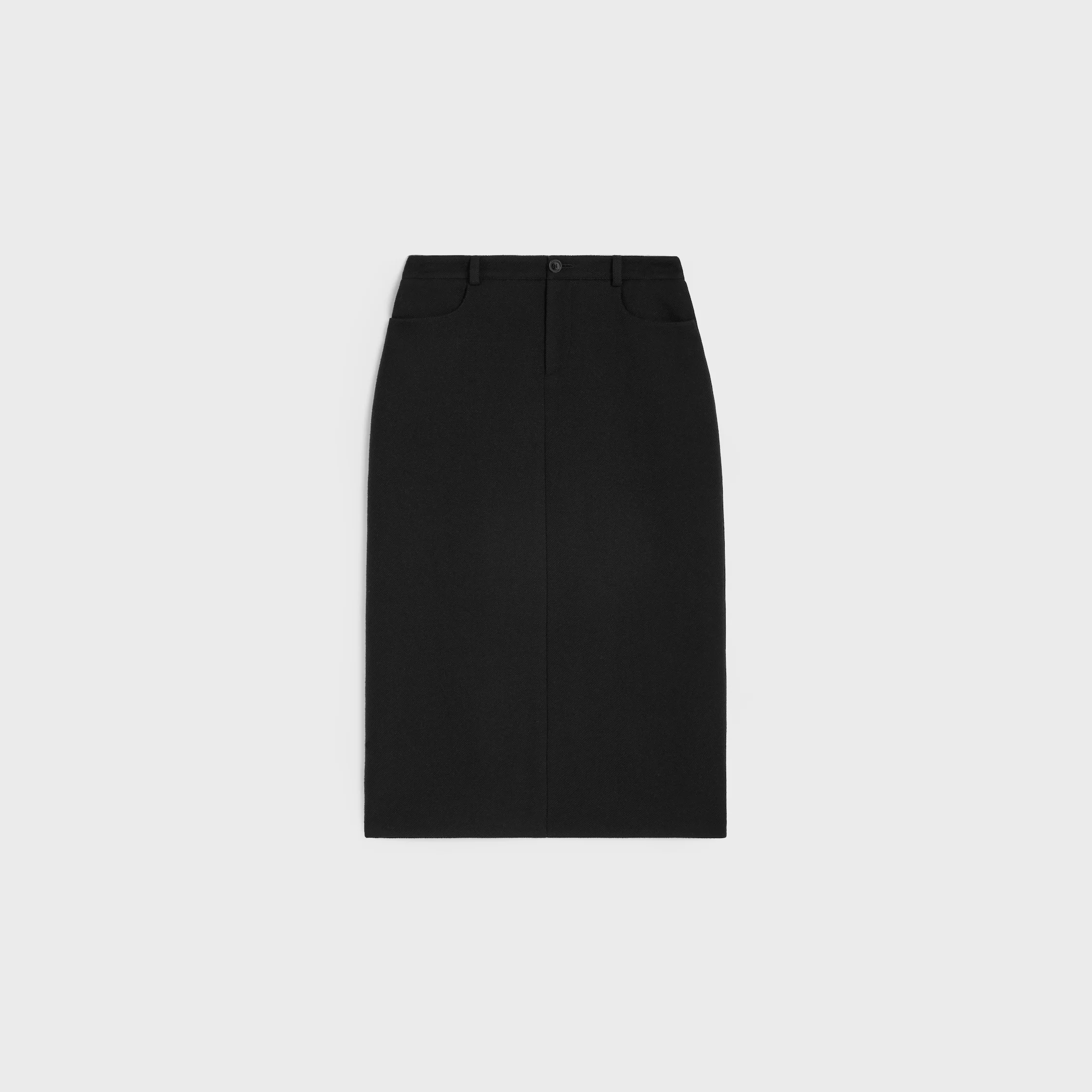 pencil skirt IN cashmere mohair natté - 1