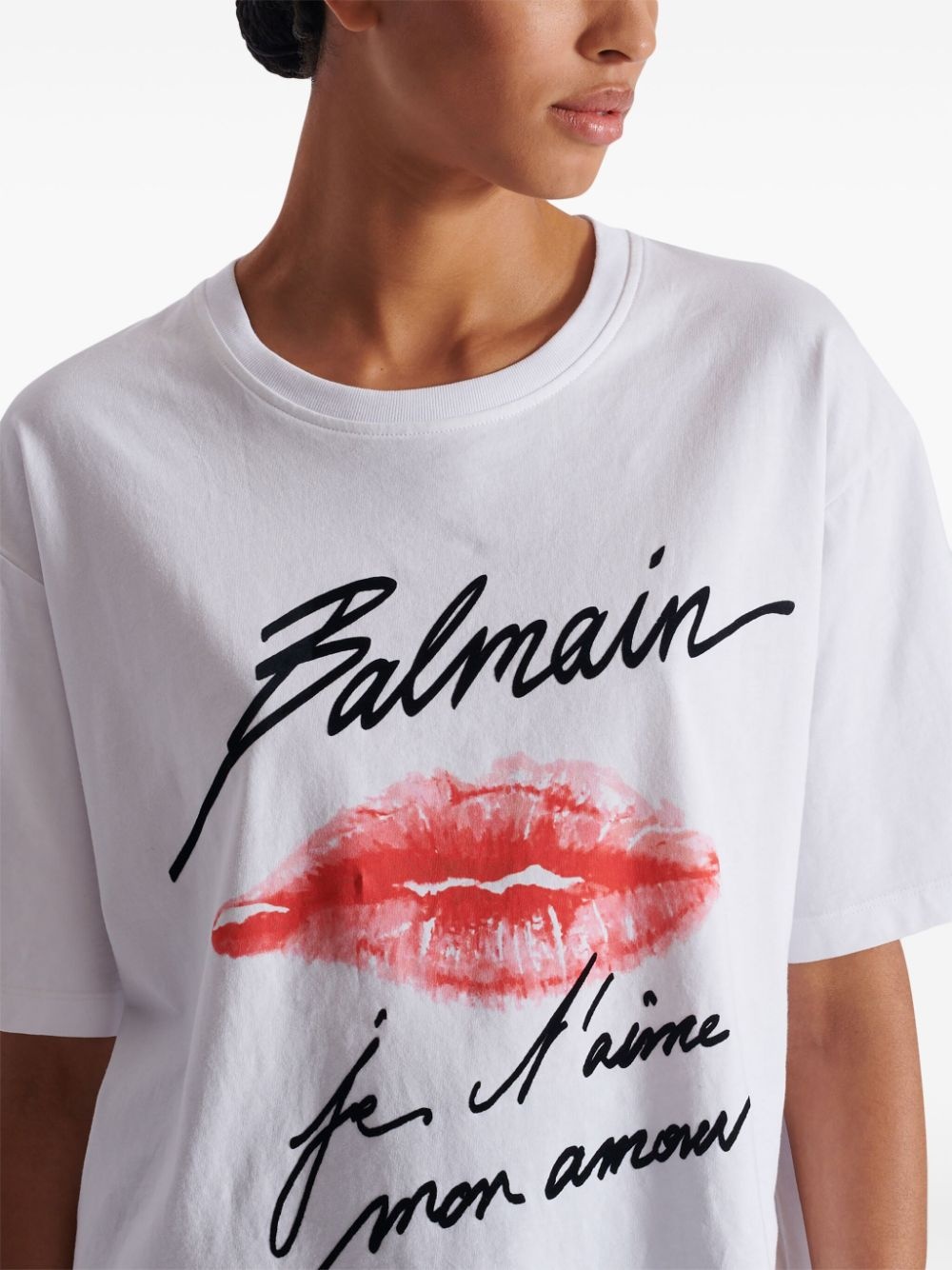 kiss-print T-shirt - 7