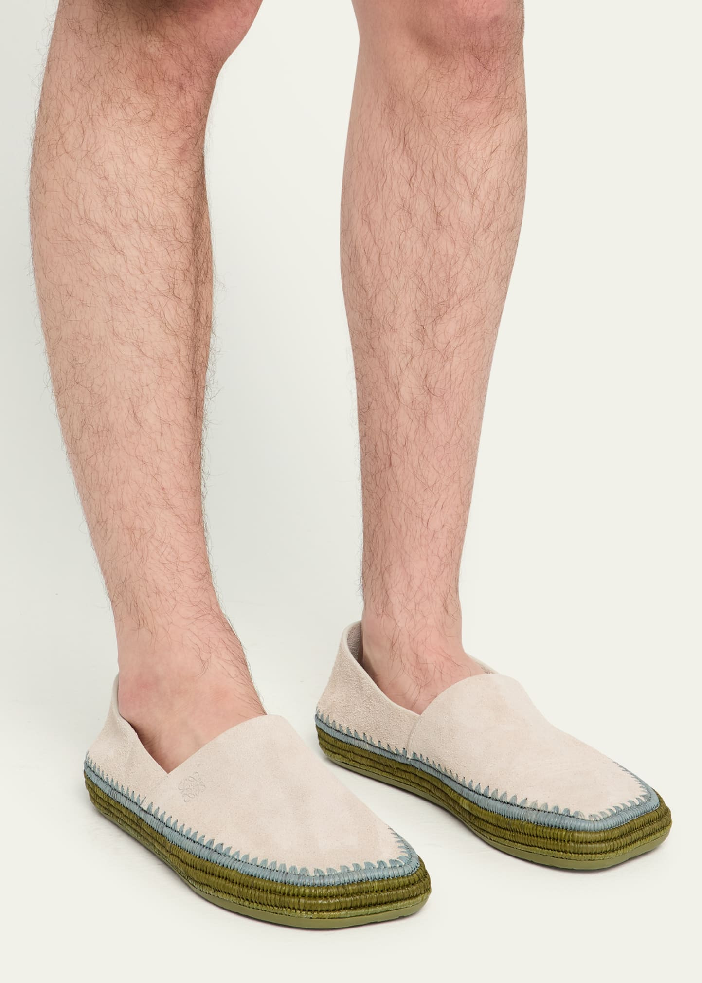 Men's Rio Suede and Raffia Espadrilles - 2