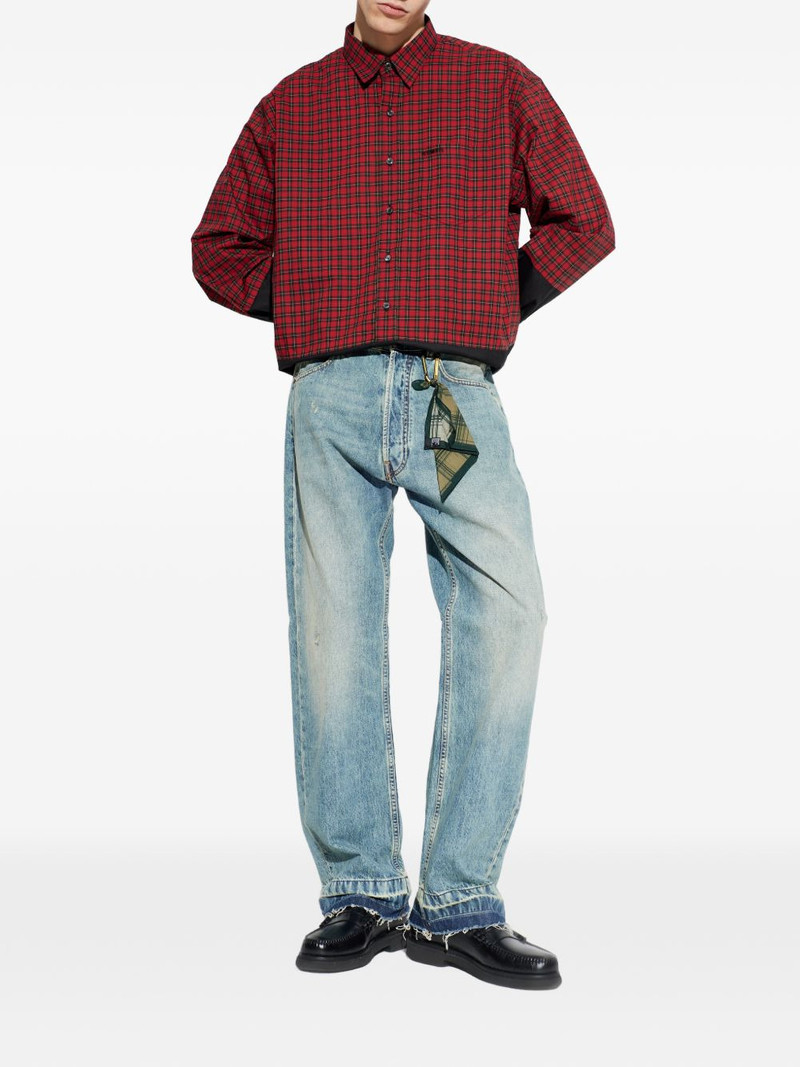 DARKPARK frayed button jeans outlook