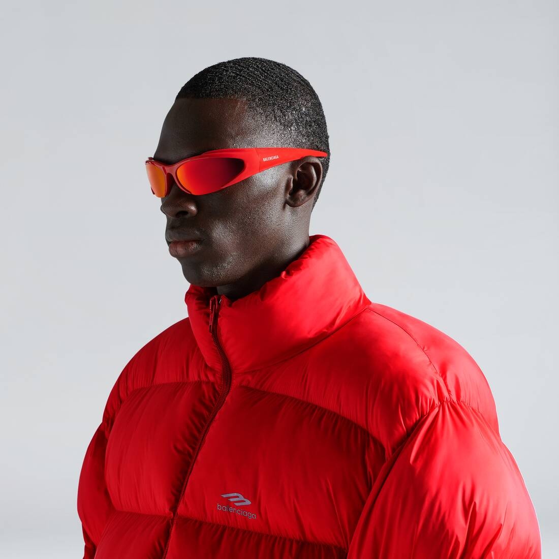 Skiwear - Reverse Xpander Rectangle Sunglasses in Red - 6
