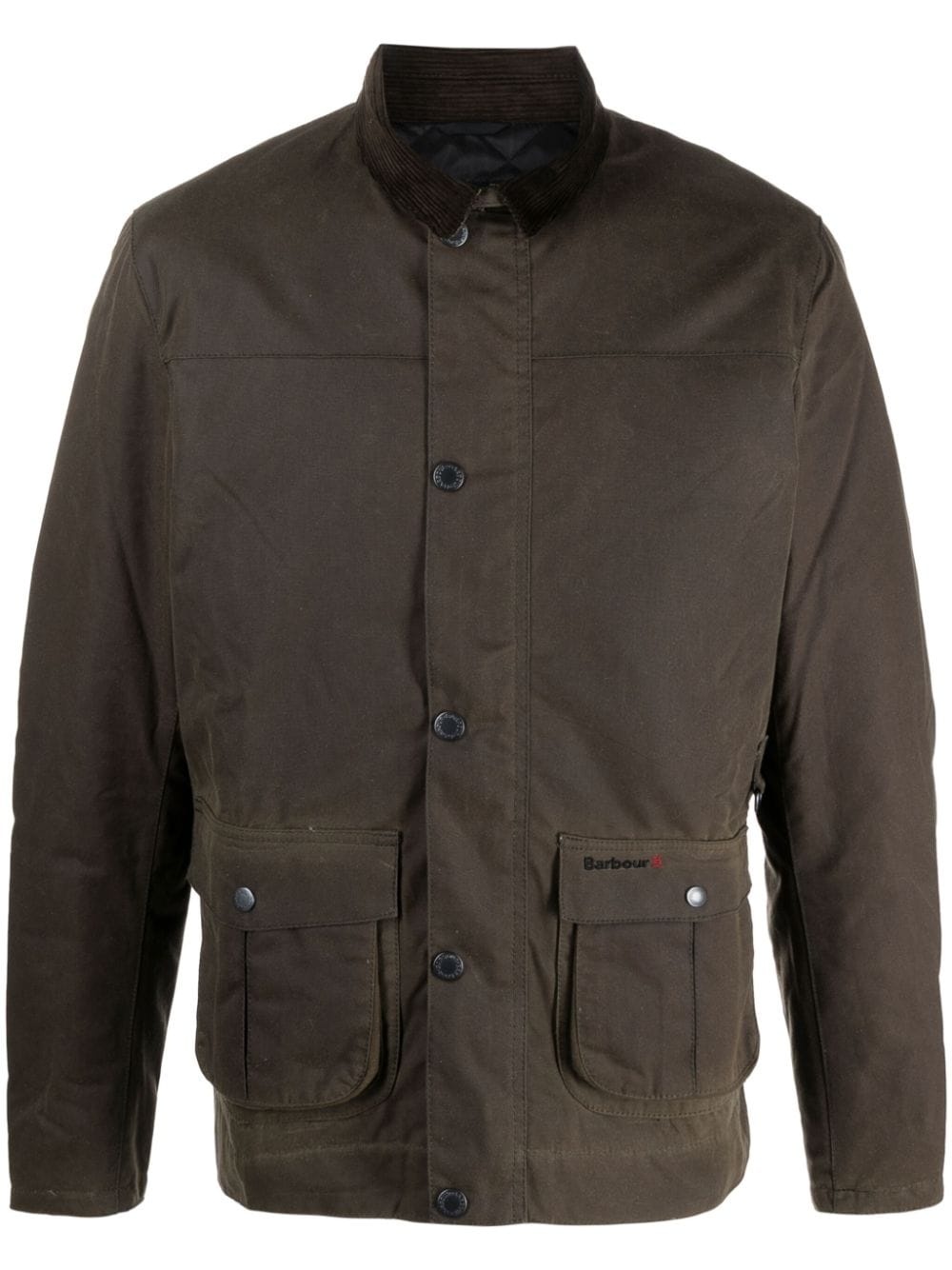 Brunden Wax corduroy-collar jacket - 1