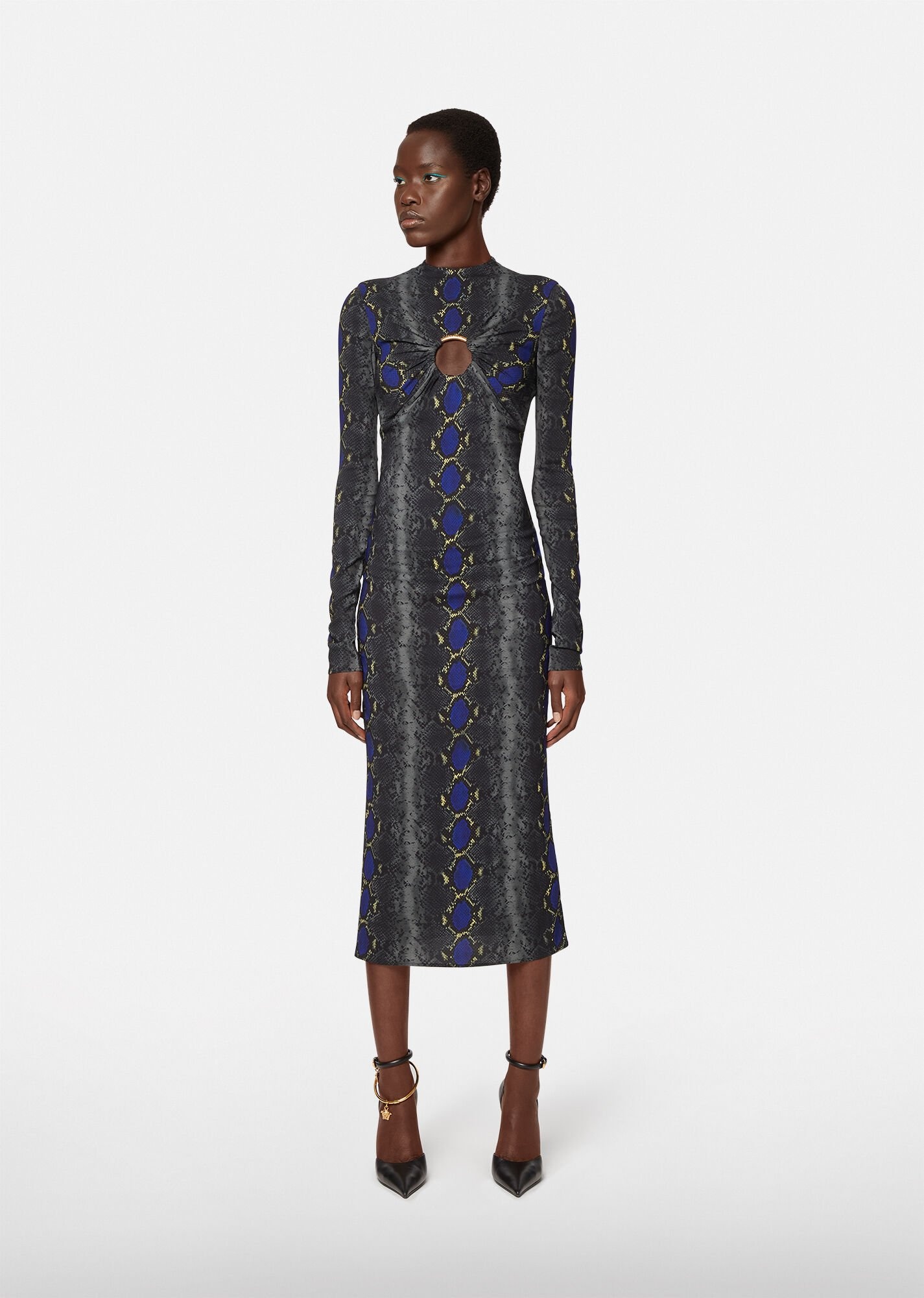 Python Print Midi Dress - 2