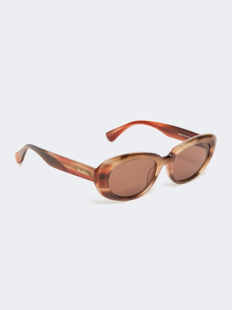Max Mara CICOGNA Oval sunglasses - RUST outlook