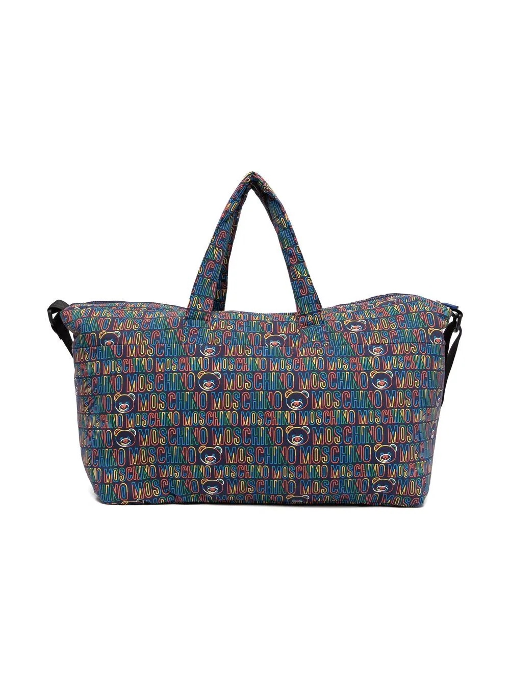 logo-print cotton baby changing bag - 3