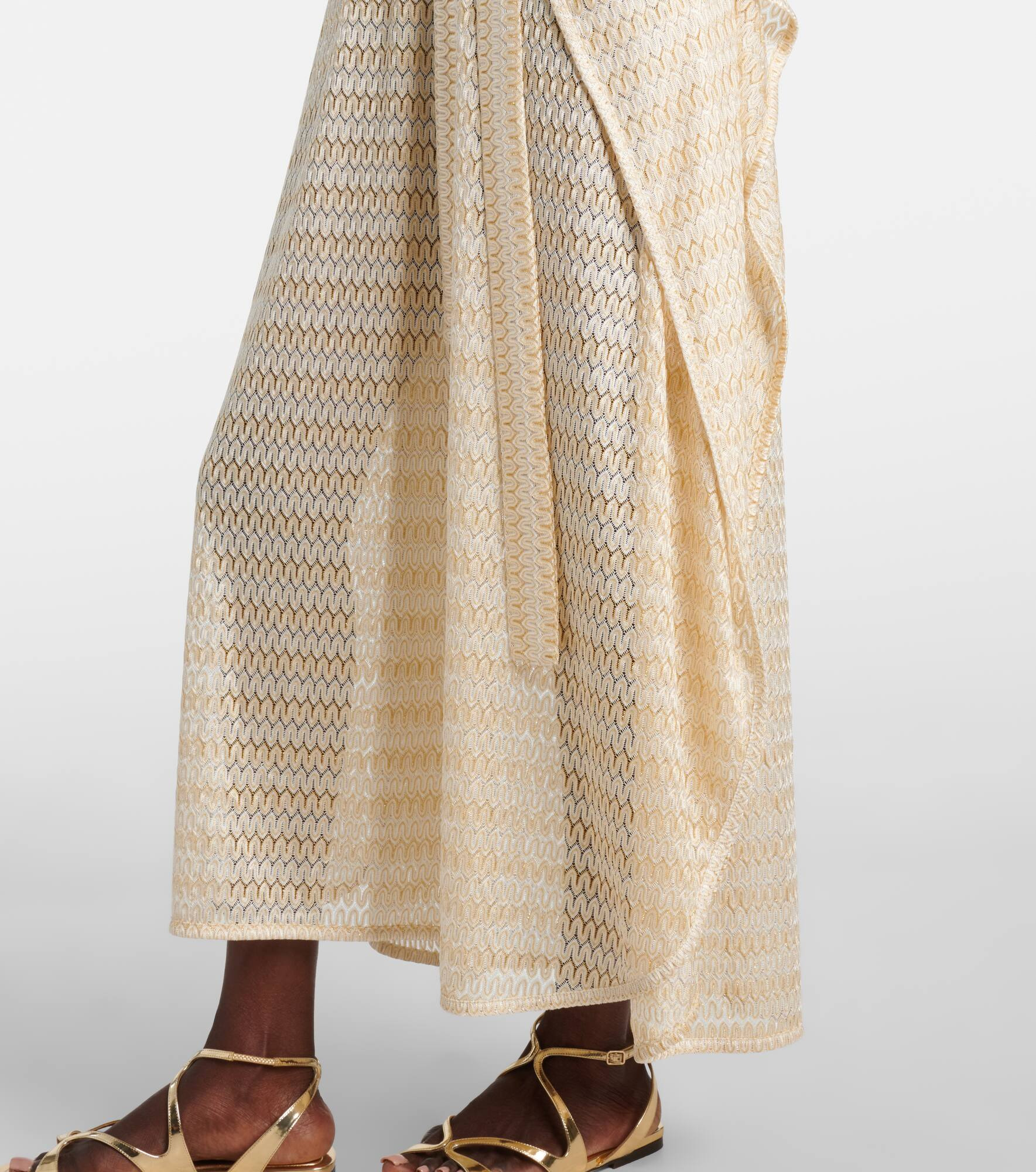 June knitted lamé kaftan - 6