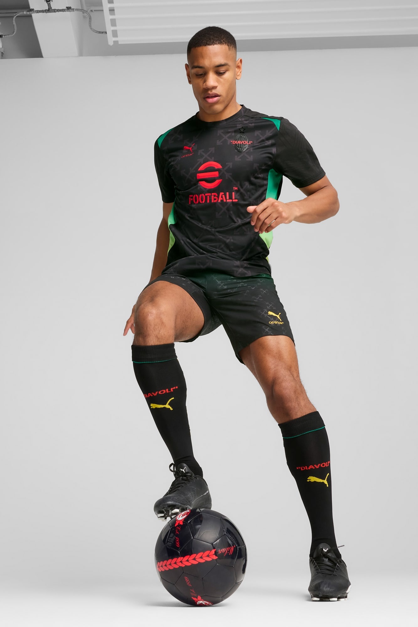 AC MILAN x OFF-WHITE™ Men's Pre-Match Jersey - 5
