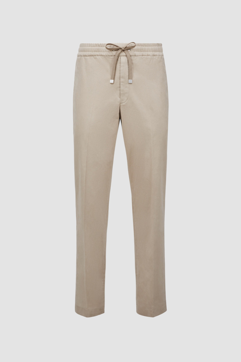 Polished Cotton Jogging Pants 1