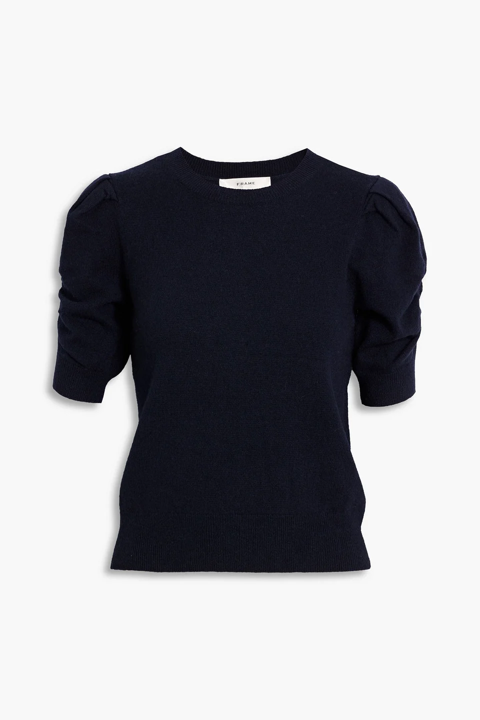 Frankie ruched wool-blend top - 1