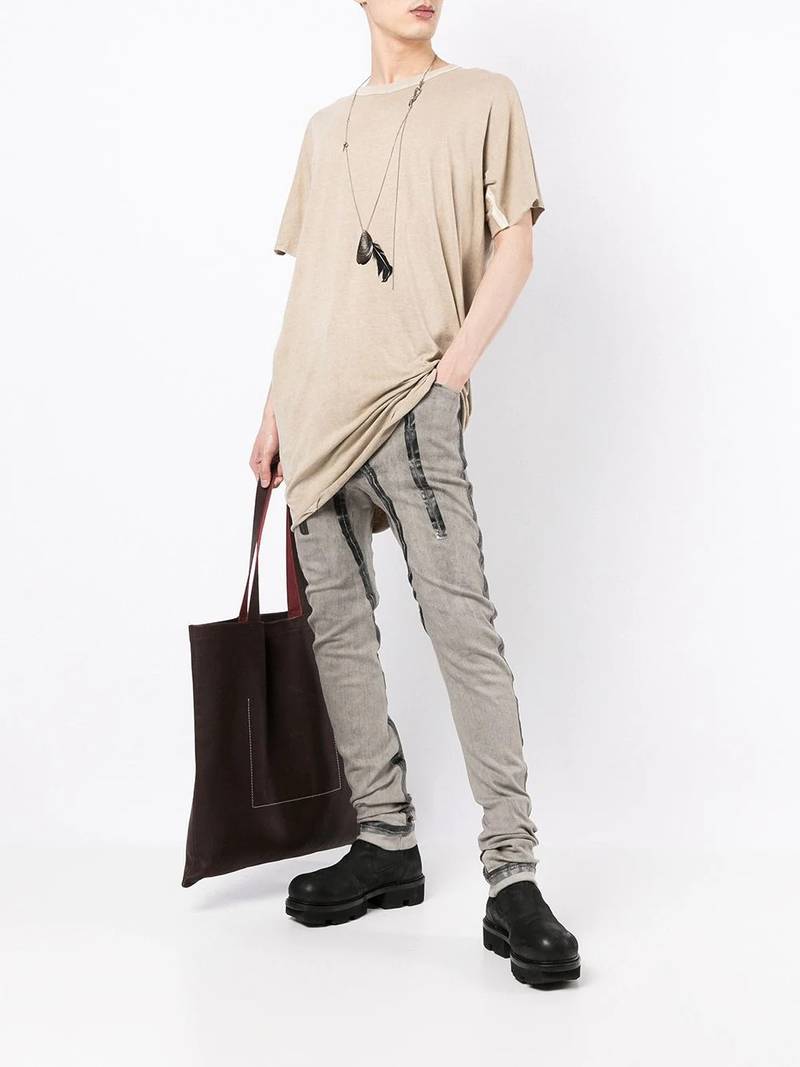Boris Bidjan Saberi tape detail skinny trousers outlook