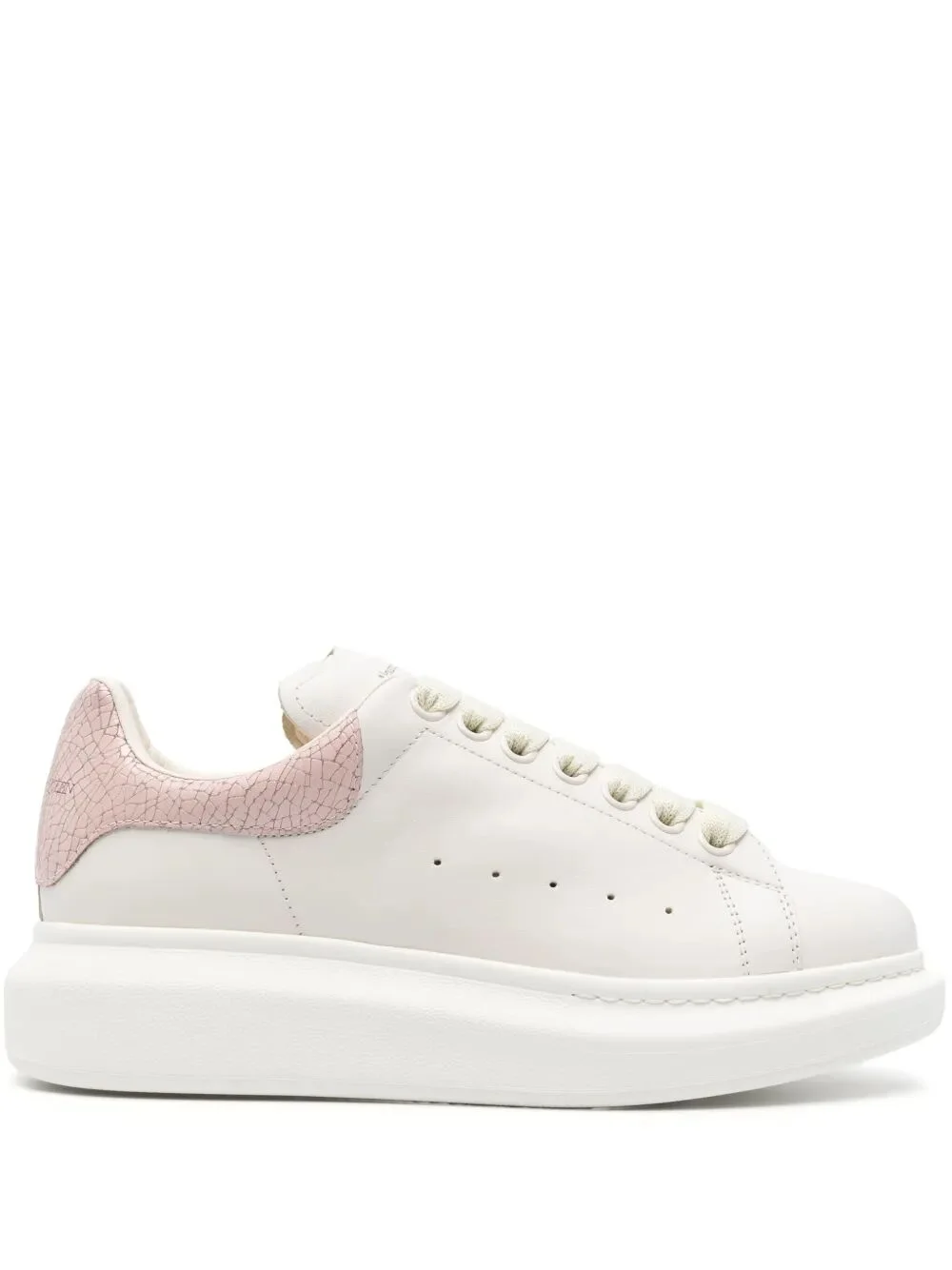 Alexander Mcqueen Women Oversized Sneaker With Crackled Heel Tab - 1