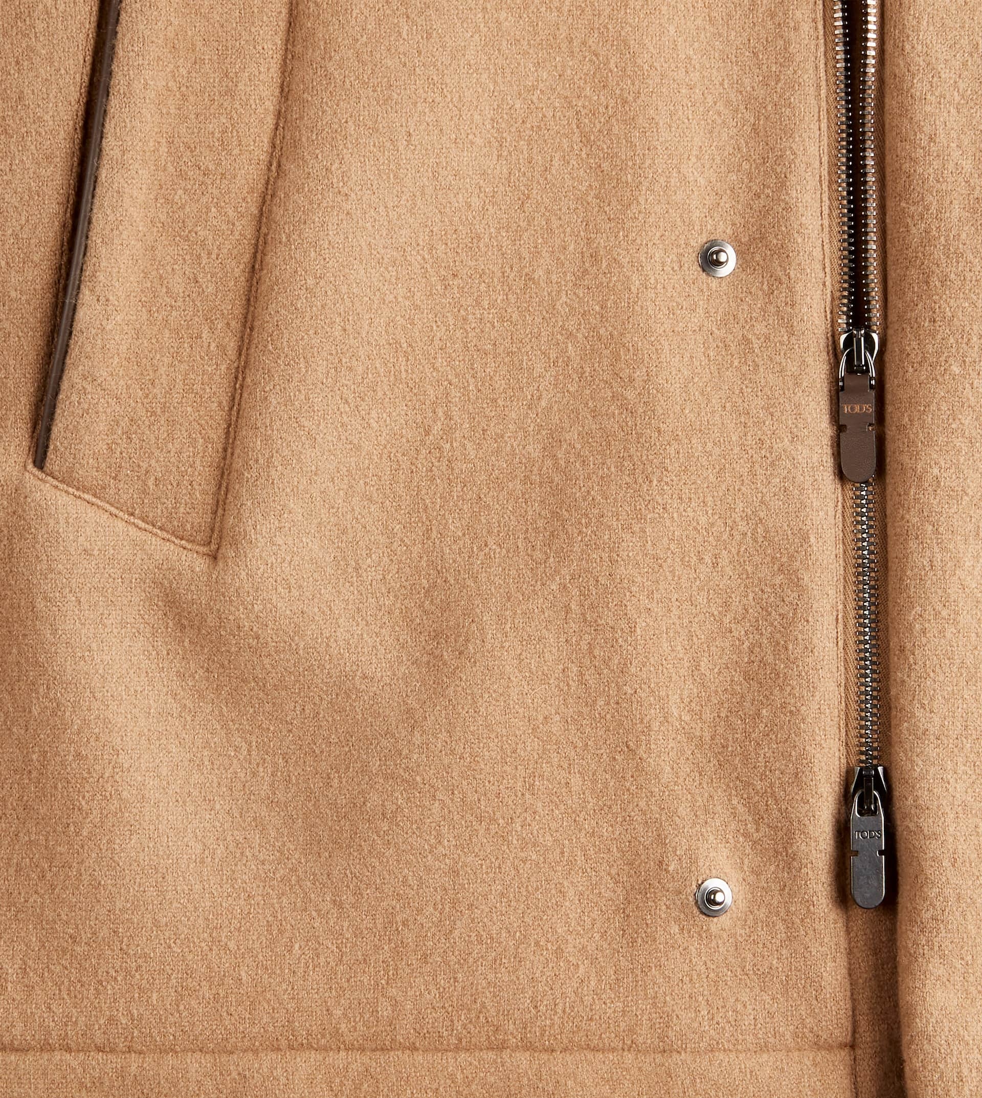 CABAN IN CASHMERE BLEND JERSEY - BEIGE - 8
