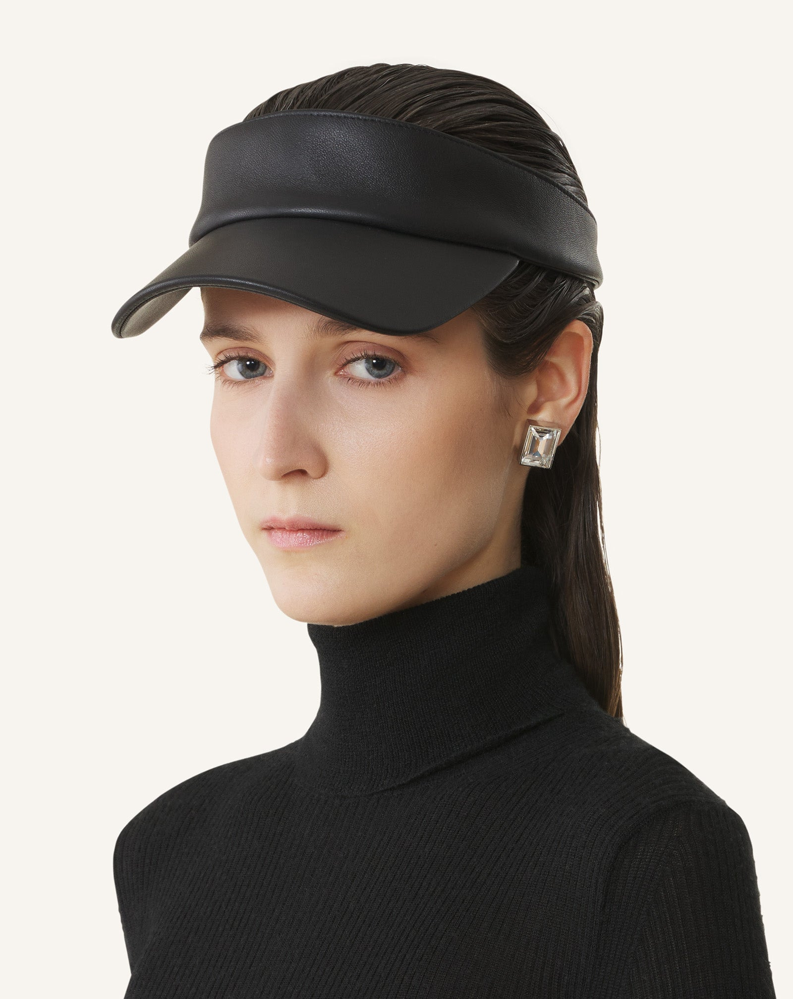 LANVIN LEATHER VISOR - 4