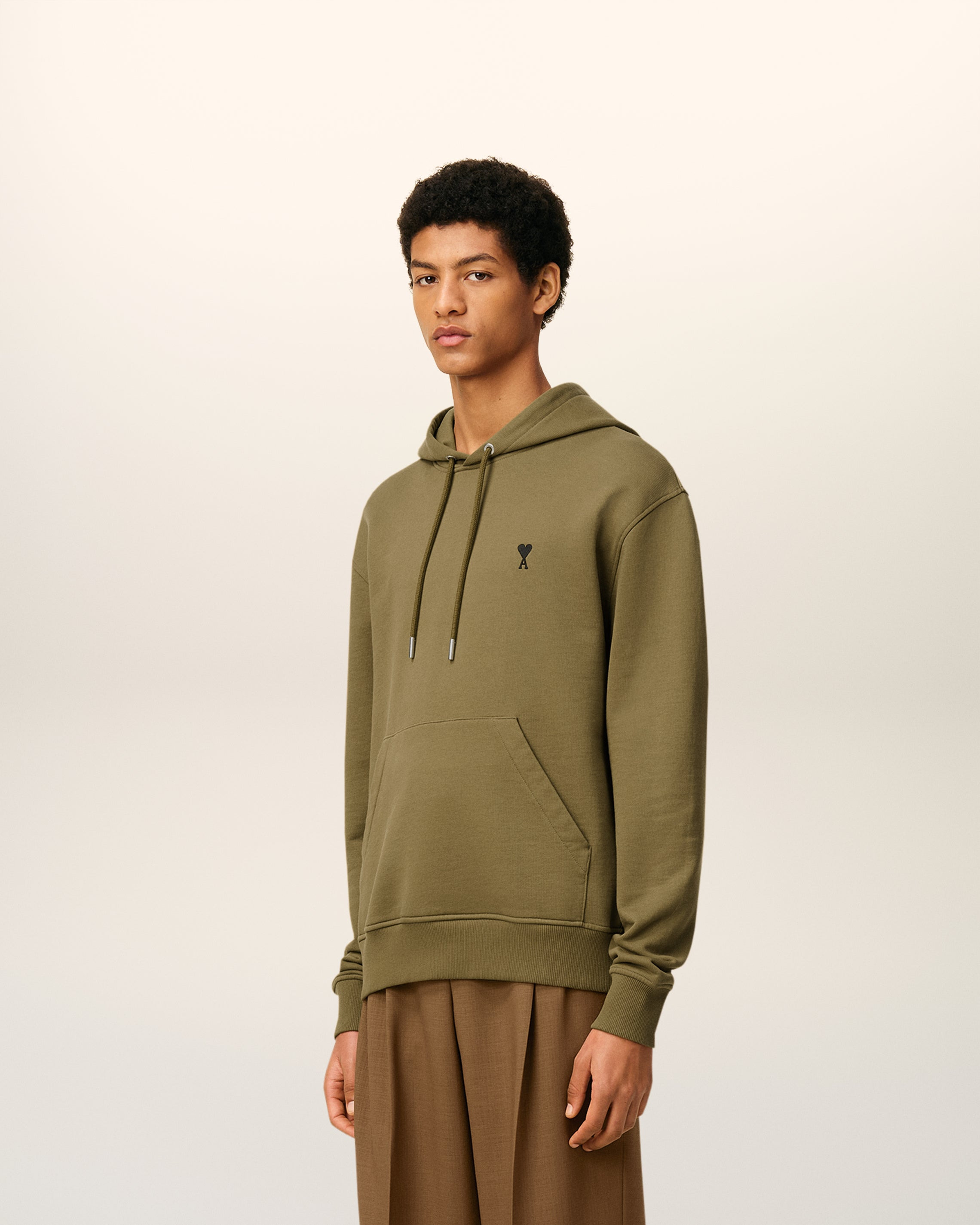 GREEN COTTON AMI DE COEUR HOODIE - 6