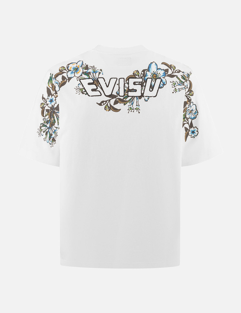 EVISU Floral Daicock and Logo Embroidery Loose Fit T-Shirt outlook