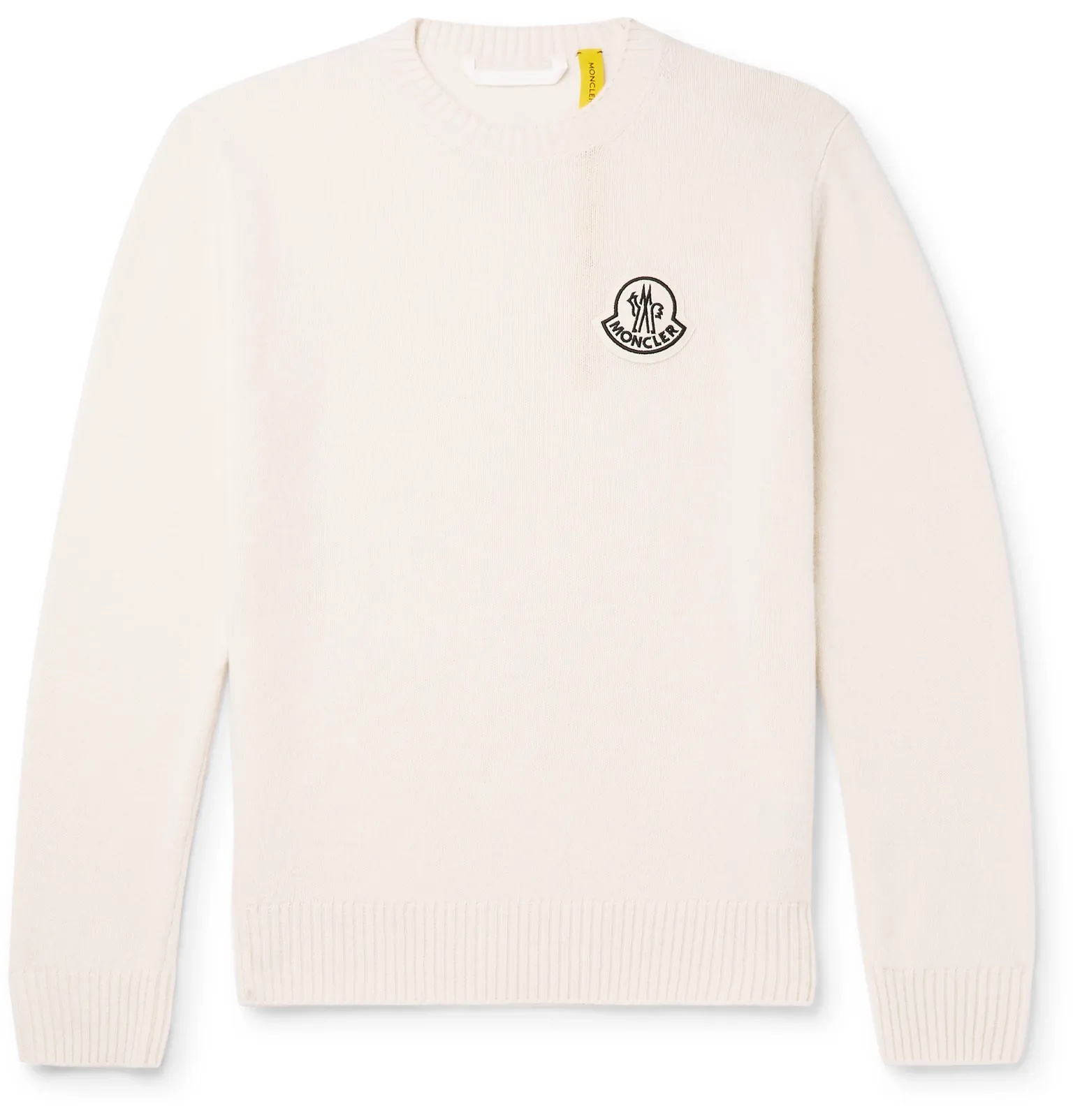 Logo-Appliquéd Virgin Wool Sweater - 1