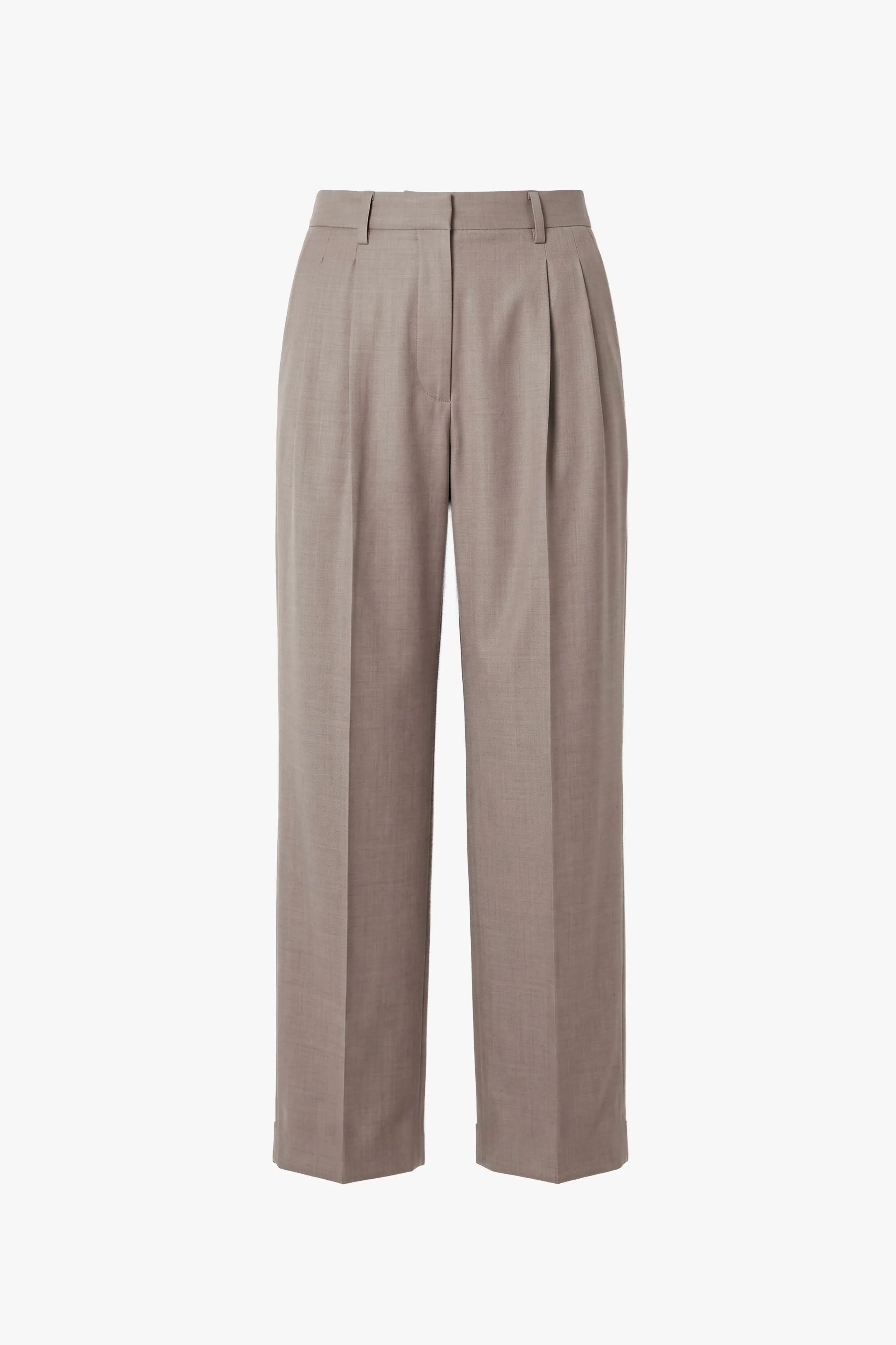 Pleated Trouser In Ore - 1
