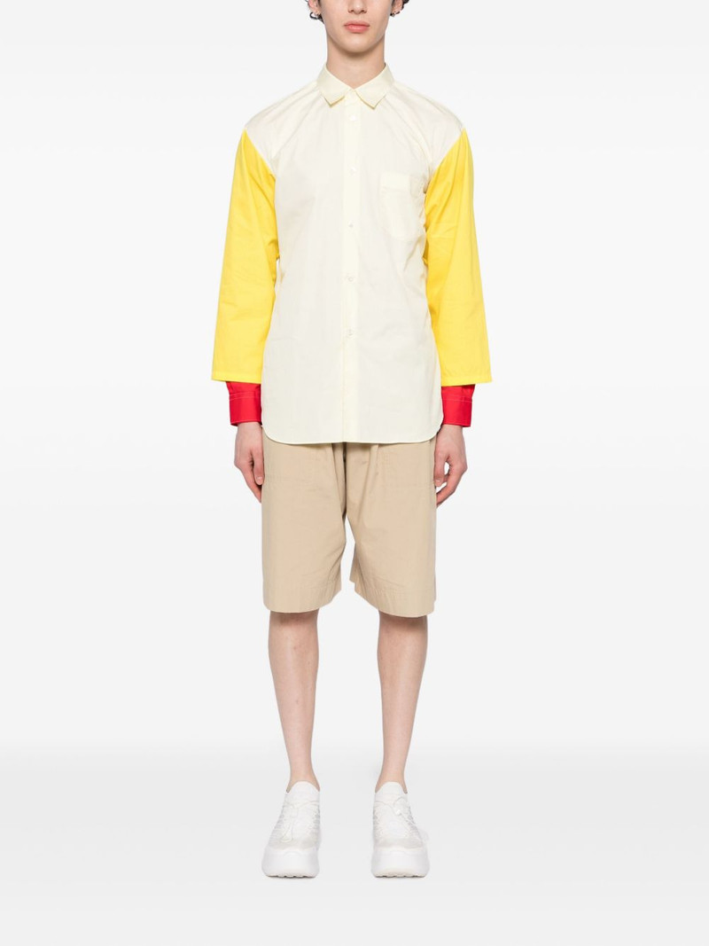 Comme des Garçons SHIRT colour-block pocket shirt outlook