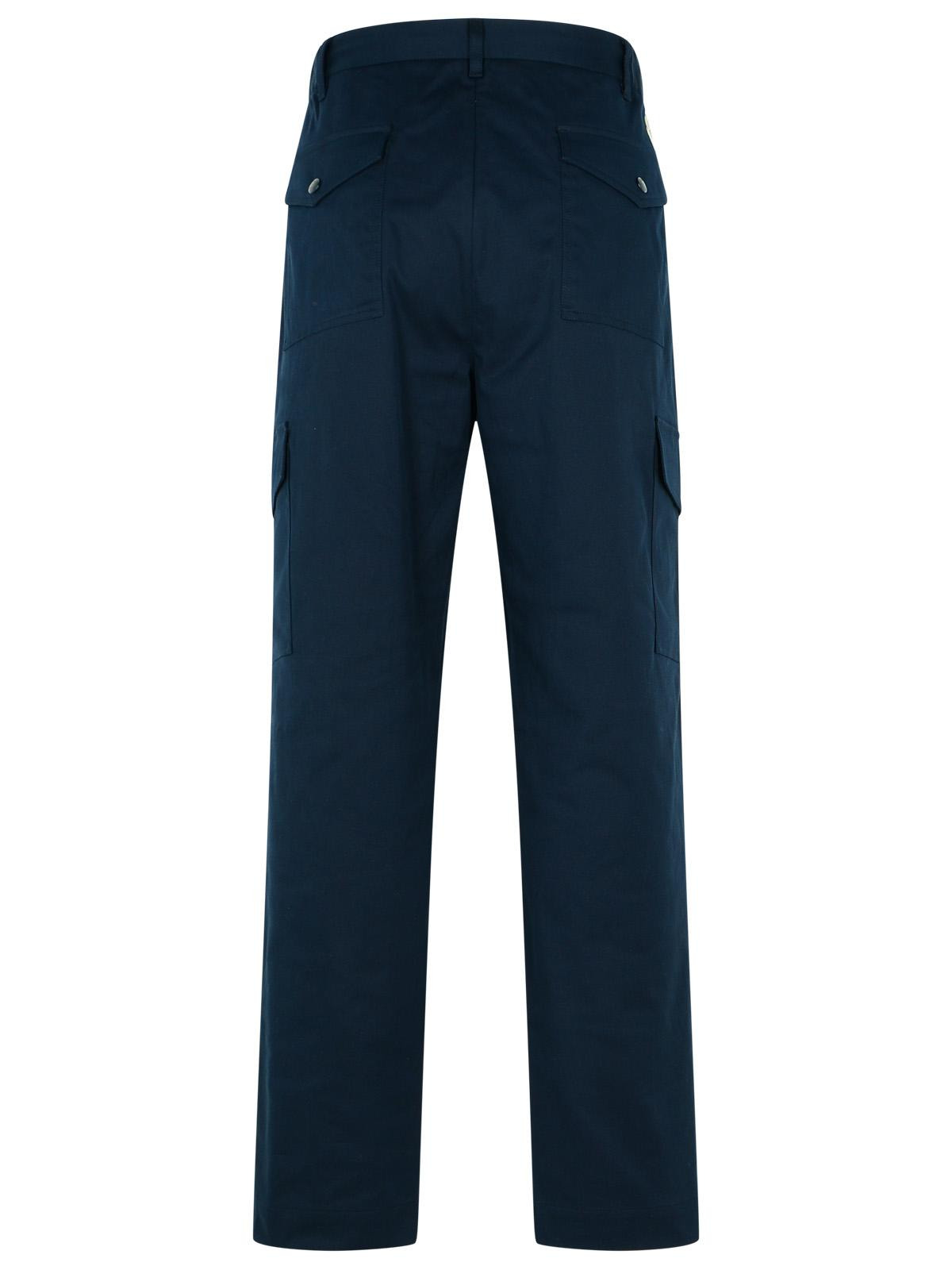Moncler 'Cargo' Navy Cotton Pants Men - 3