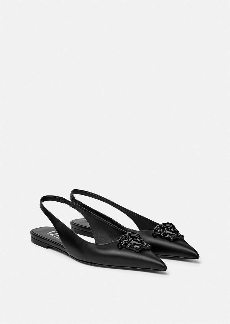 VERSACE La Medusa Sling-back Flats outlook