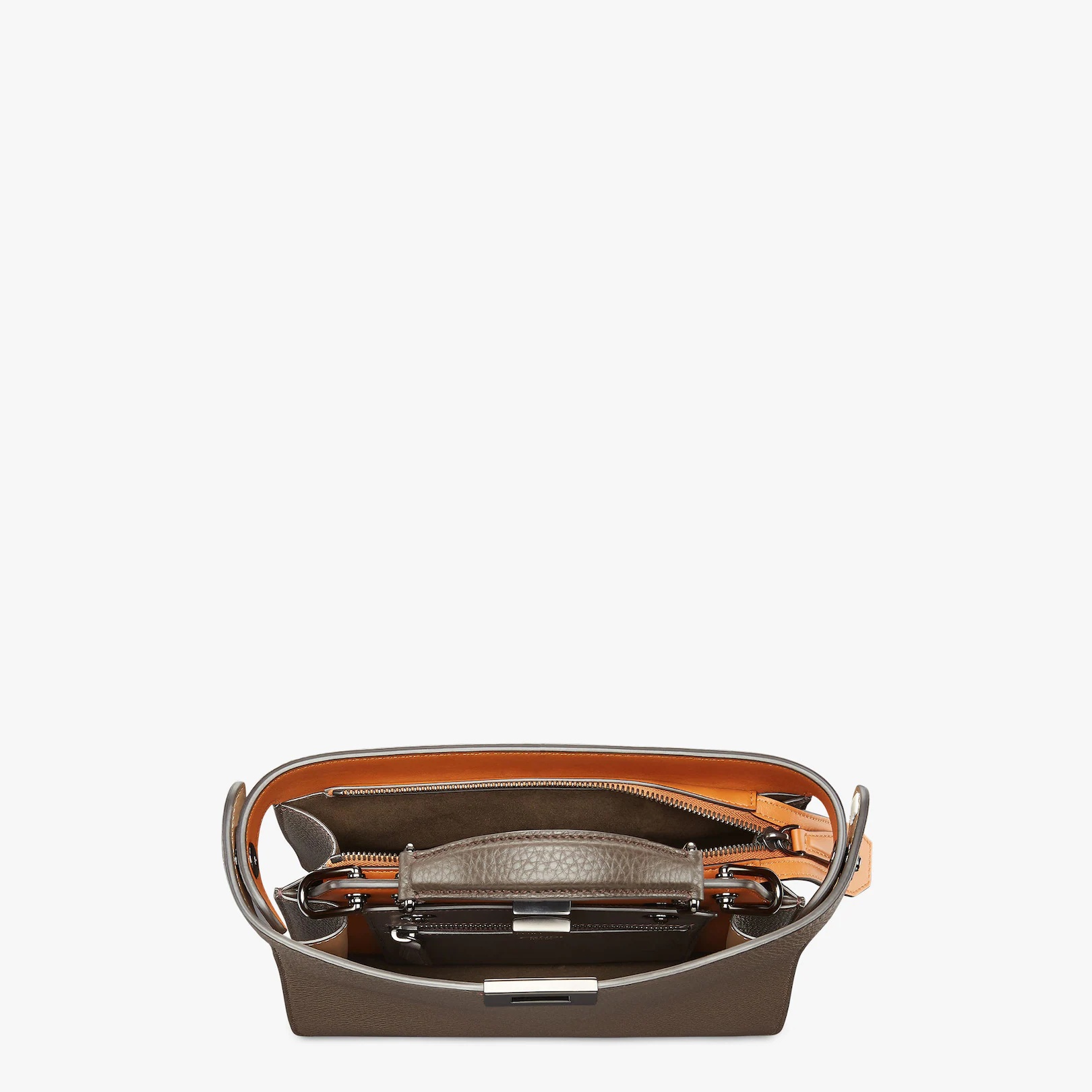Brown leather bag - 5