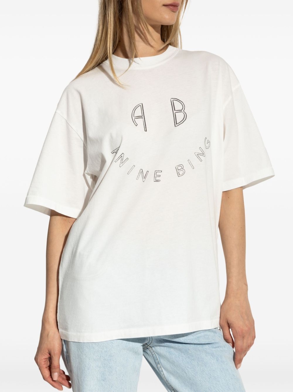 logo-print cotton t-shirt - 3