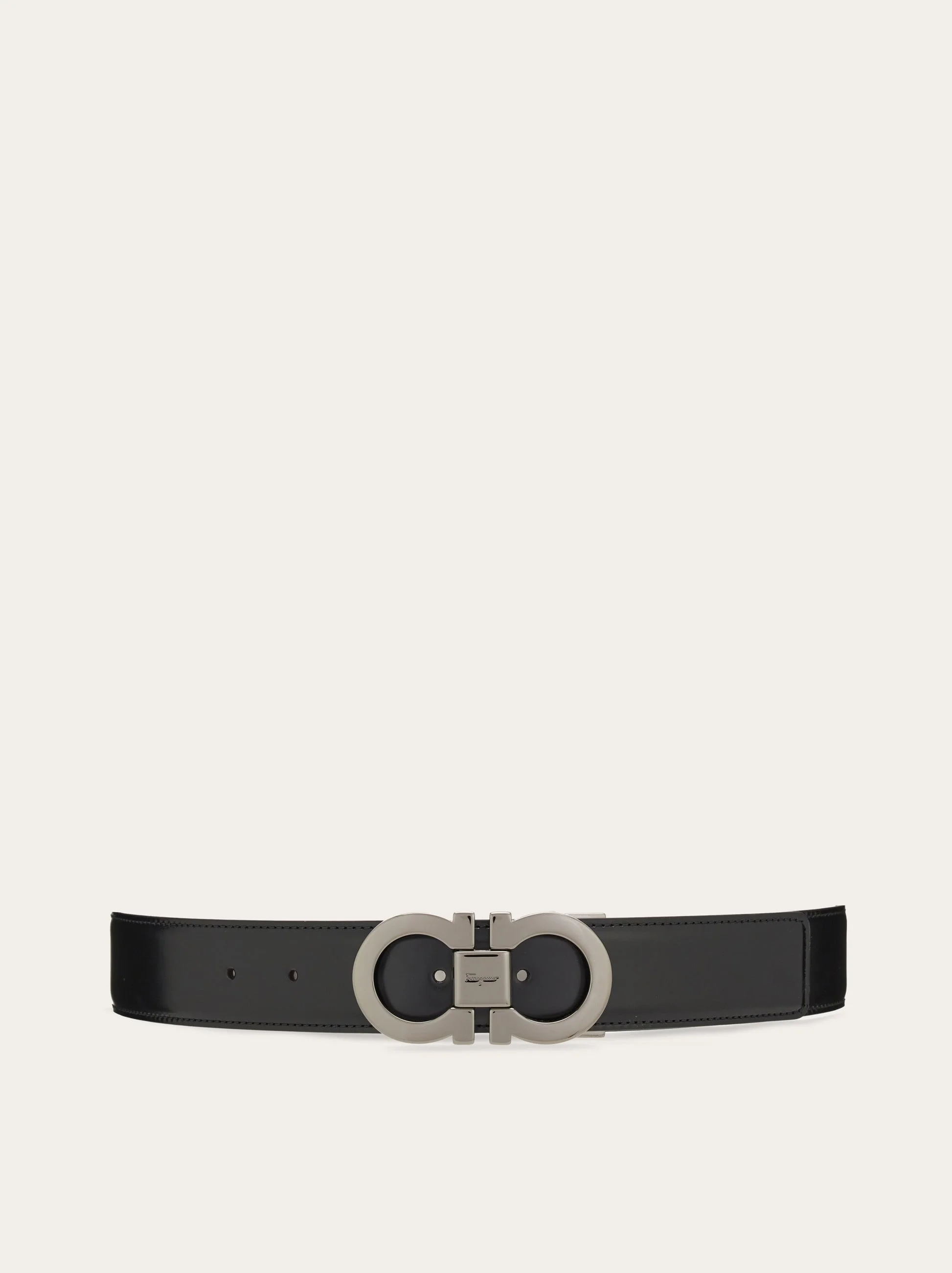 Reversible and adjustable Gancini belt - 1